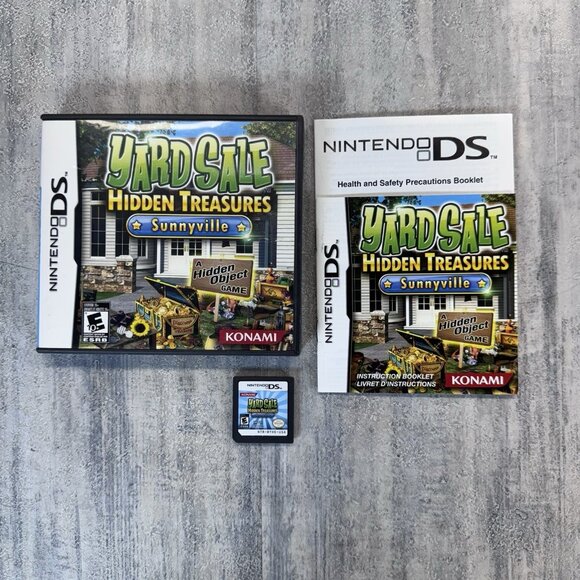 Yard Sale Hidden Treasures: Sunnyville (Nintendo DS, 2010) CIB Complete - Picture 1 of 3